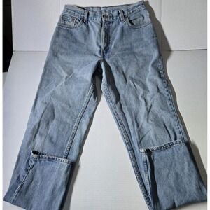 Levi's 550 Jeans Mens 32x30 L Relaxed Fit Tapered Leg Light Wash Denim